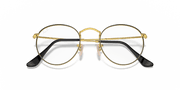 Clear Lenses, Polished Black On Gold Frame