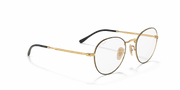 Clear Lenses, Polished Black On Gold Frame