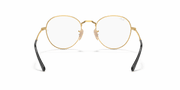 Clear Lenses, Polished Black On Gold Frame