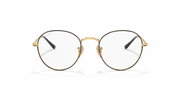 Clear Lenses, Polished Black On Gold Frame