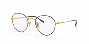 Clear Lenses, Polished Black On Gold Frame