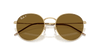 [Polar Brown Lenses, Polished Arista Gold Frame]