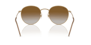 Clear Gradient Brown Lenses, Polished Arista Gold Frame