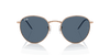 [Dark Blue Lenses, Polished Rosegold Frame]