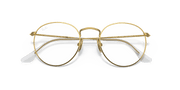 Clear Lenses, Polished Gold Frame