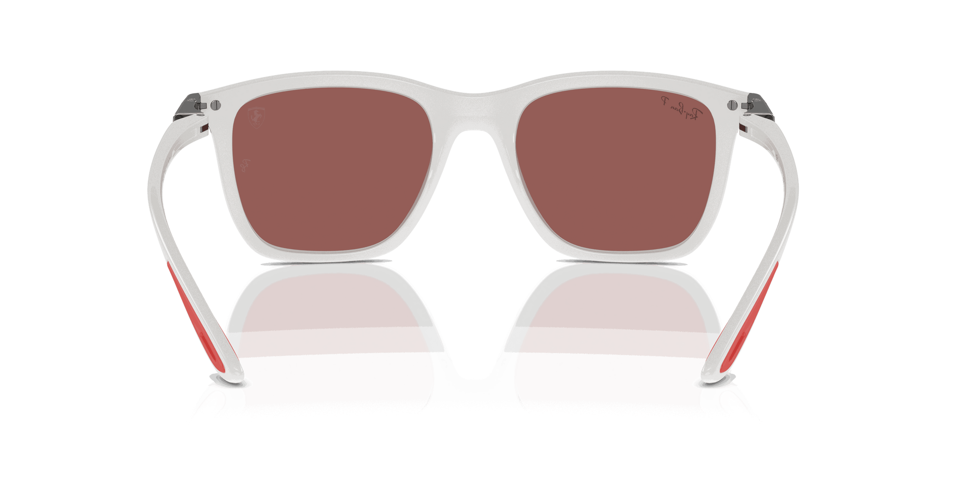 [Purple/Silver Lenses, Polished White Frame]