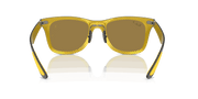 Brown Mirror Gold Polar Lenses, Polished Dark And Yellow Carbon Frame