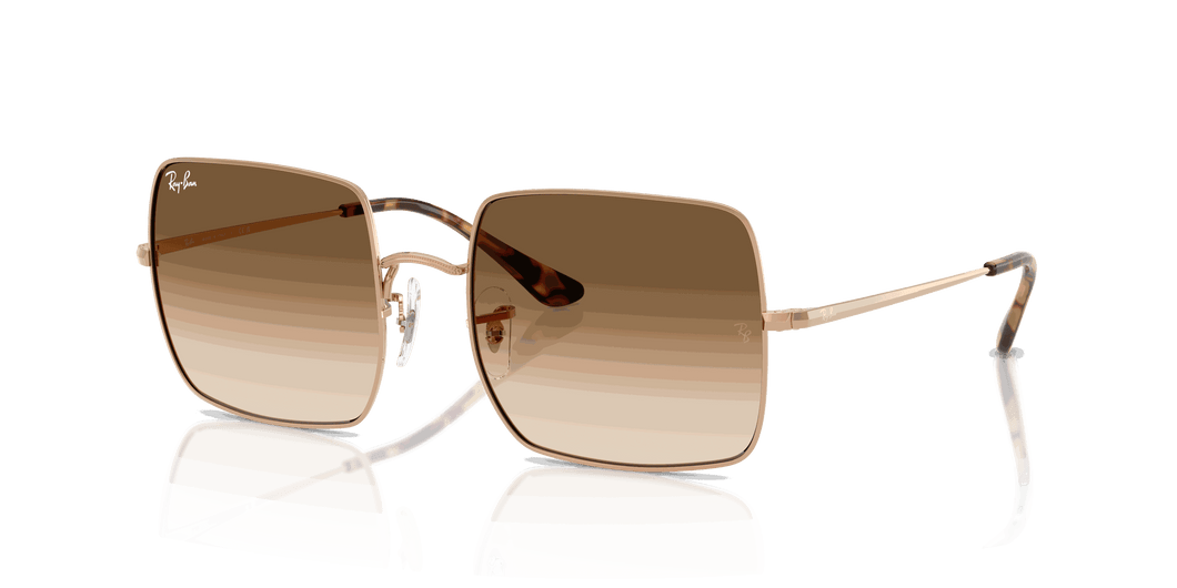 [Clear Gradient Brown Lenses, Polished Rosegold Frame]