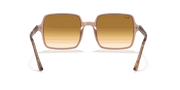 Light Brown Gradient Lenses, Polished Transparent Brown Frame