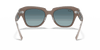 [Blue Gradient Lenses, Polished Beige On Transparent Frame]