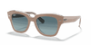 [Blue Gradient Lenses, Polished Beige On Transparent Frame]