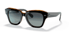 [Grey/Blue Gradient Lenses, Polished Black On Brown Frame]