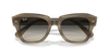 [Grey Lenses, Polished Striped Green Frame]