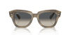 [Grey Lenses, Polished Striped Green Frame]