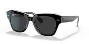 Polarized Black Classic Lenses, Polished Black On Transparent Frame