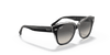 [Grey Gradient Lenses, Polished Black On Transparent Frame]