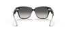 [Grey Gradient Lenses, Polished Black On Transparent Frame]