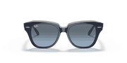 Blue/Grey Lenses, Polished Blue On Transparent Grey Frame