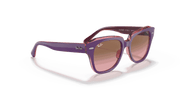 Pink Gradient Brown Lenses, Polished Violet On Transparent Pink Frame