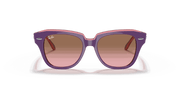 Pink Gradient Brown Lenses, Polished Violet On Transparent Pink Frame