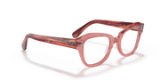 Clear Lenses, Polished Transparent Pink Frame