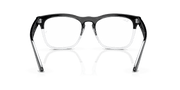 Clear Lenses, Polished Black On Transparent Frame