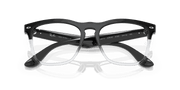 Clear Lenses, Polished Black On Transparent Frame