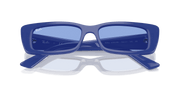 Blue Lenses, Polished Electric Blue Frame