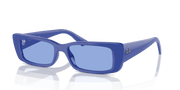 Blue Lenses, Polished Electric Blue Frame