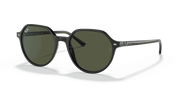 Green Lenses, Polished Black Frame