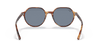 [Blue Lenses, Polished Striped Havana Frame]