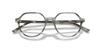 [Clear Lenses, Polished Striped Green Frame]