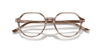 [Clear Lenses, Polished Striped Beige Frame]