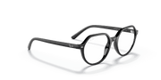 Clear Lenses, Polished Black Frame