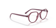 Clear Lenses, Polished Transparent Pink Frame