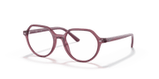 Clear Lenses, Polished Transparent Pink Frame