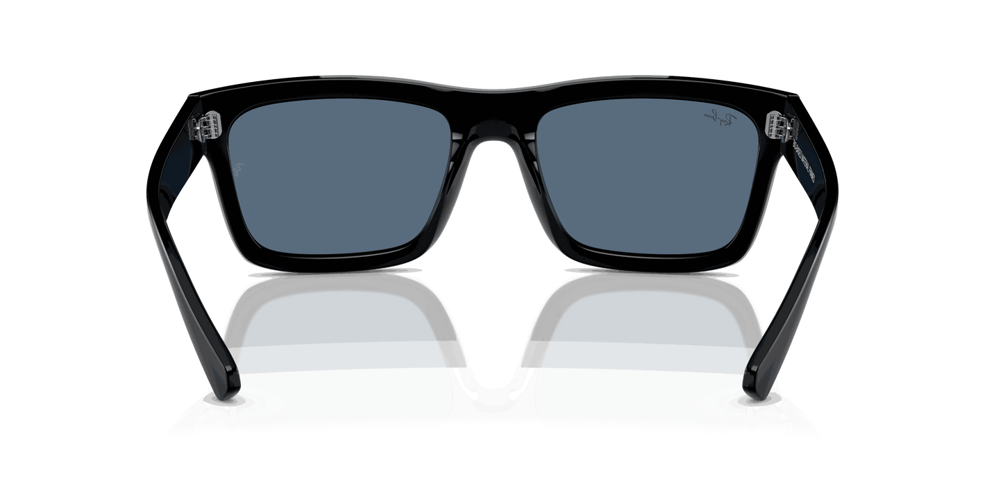 [Dark Blue Lenses, Polished Black Frame]