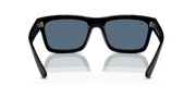 Dark Blue Lenses, Polished Black Frame