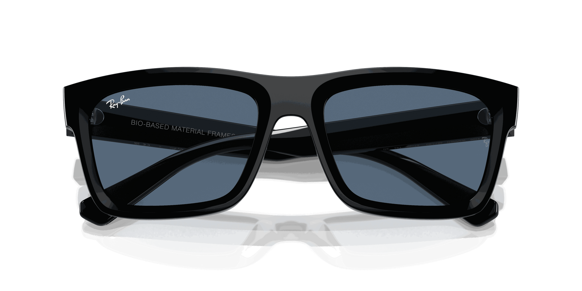 [Dark Blue Lenses, Polished Black Frame]