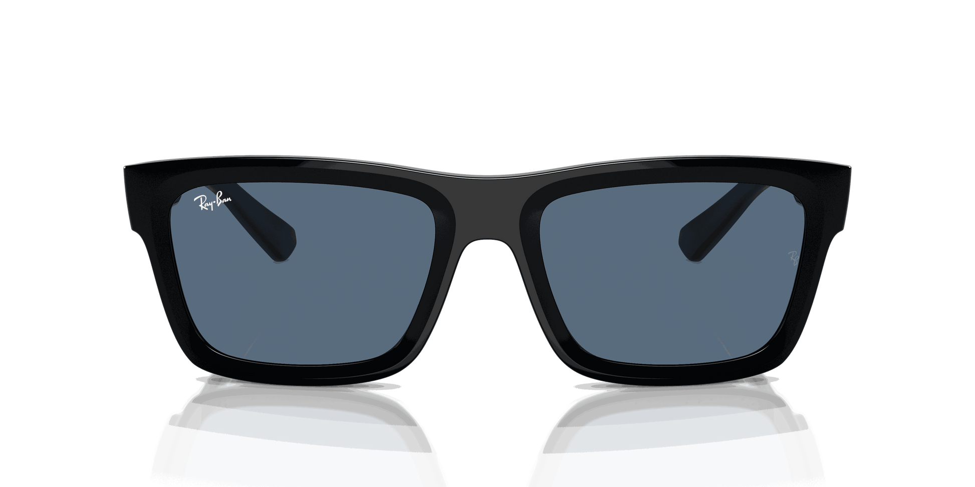 [Dark Blue Lenses, Polished Black Frame]