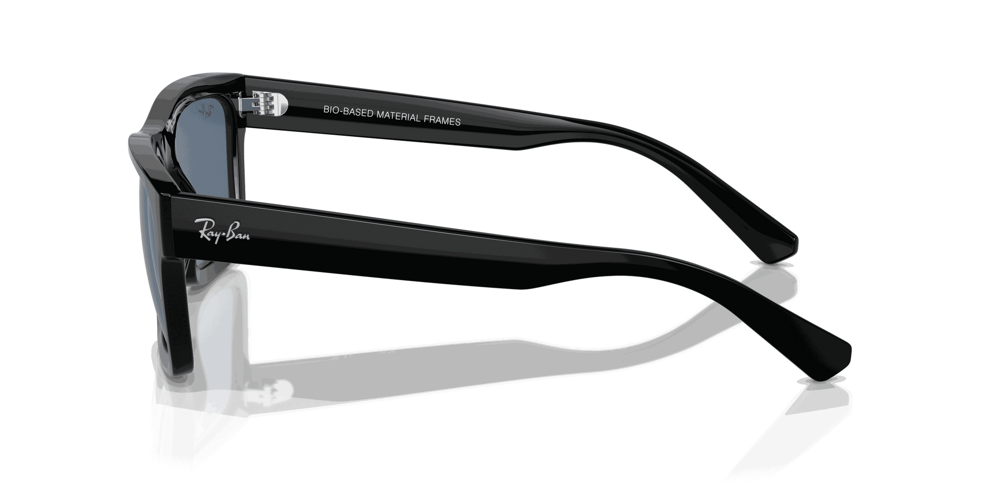 [Dark Blue Lenses, Polished Black Frame]