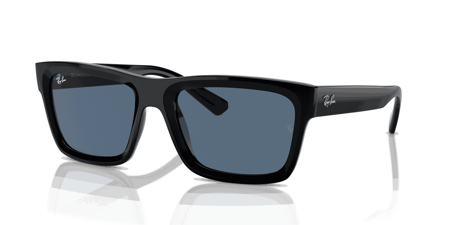 [Dark Blue Lenses, Polished Black Frame]