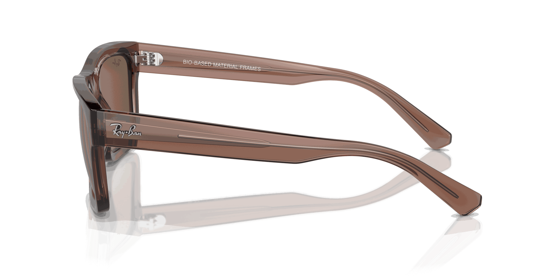 [Dark Brown Lenses, Polished Transparent Brown Frame]