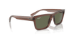 [Dark Green Lenses, Polished Transparent Brown Frame]