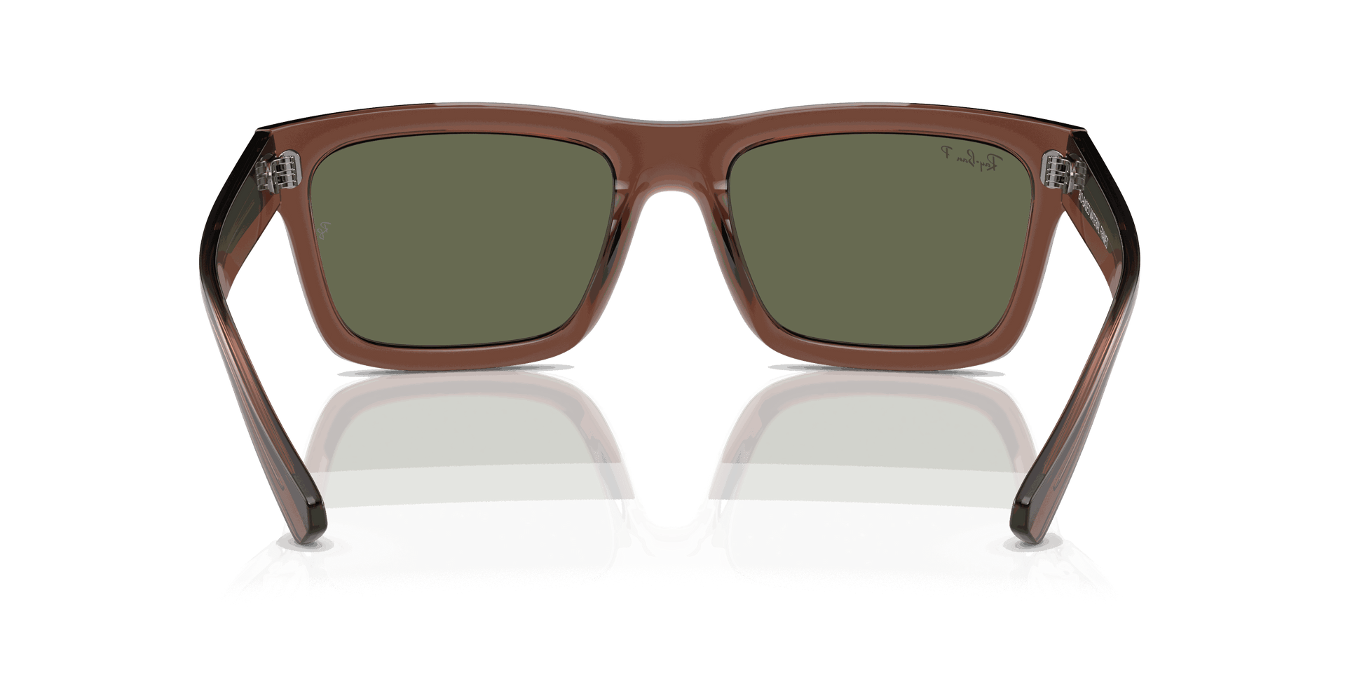 [Dark Green Lenses, Polished Transparent Brown Frame]