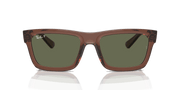 Dark Green Lenses, Polished Transparent Brown Frame