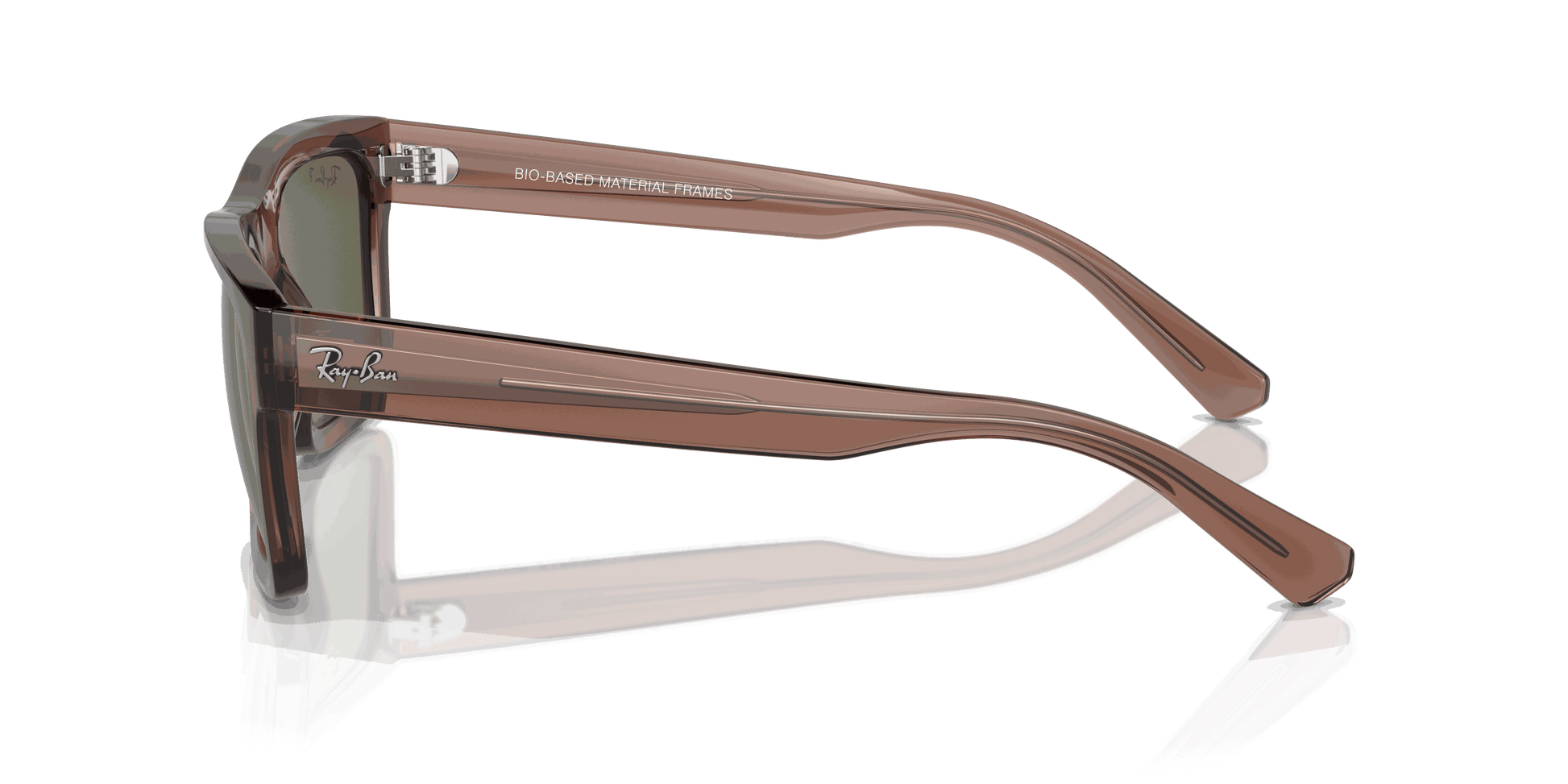 [Dark Green Lenses, Polished Transparent Brown Frame]