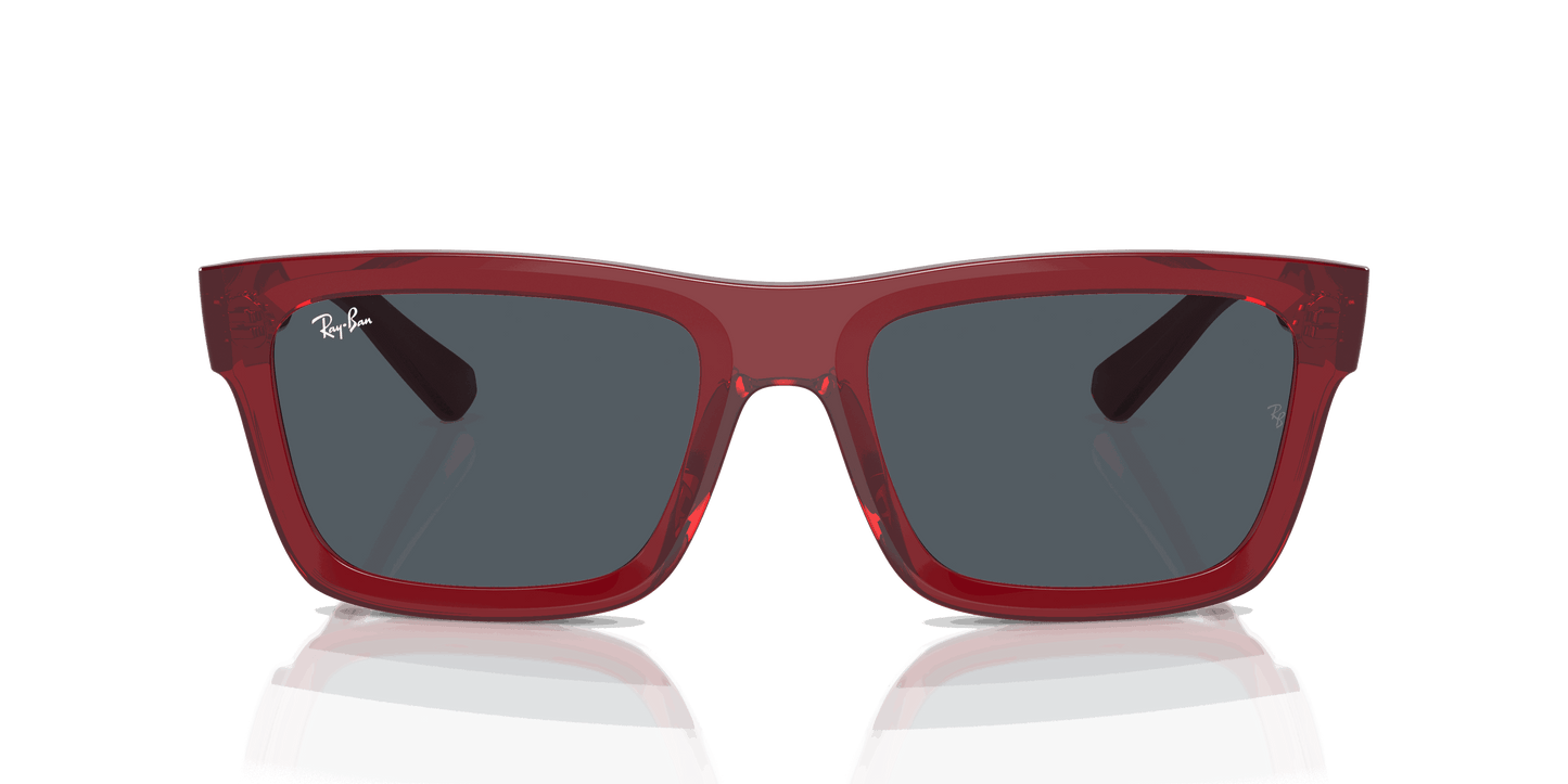 [Dark Grey Lenses, Polished Transparent Red Frame]