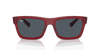 [Dark Grey Lenses, Polished Transparent Red Frame]