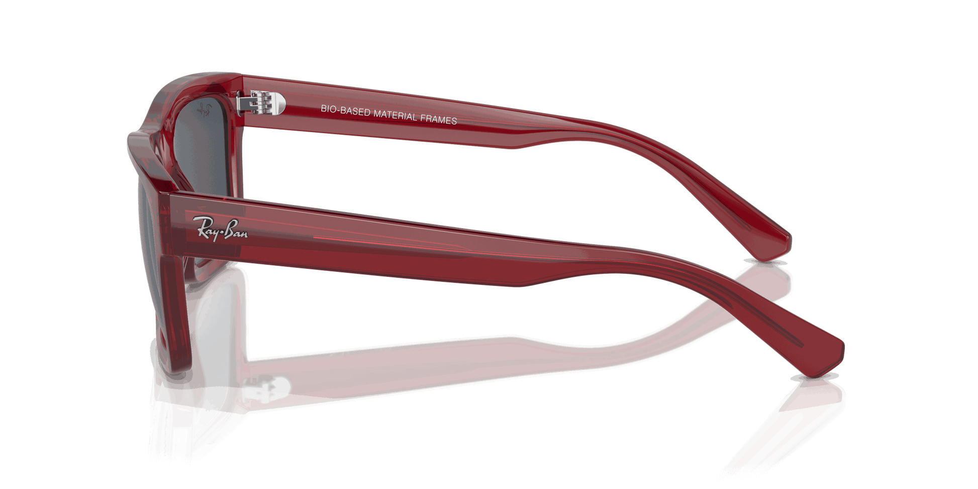 [Dark Grey Lenses, Polished Transparent Red Frame]